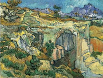  Entrance Art - Entrance to a Quarry near Saint Remy Vincent van Gogh
